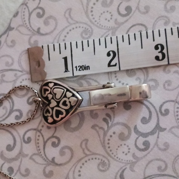 Brighton Floating Heart Badge Clip Necklace - Picture 3 of 8